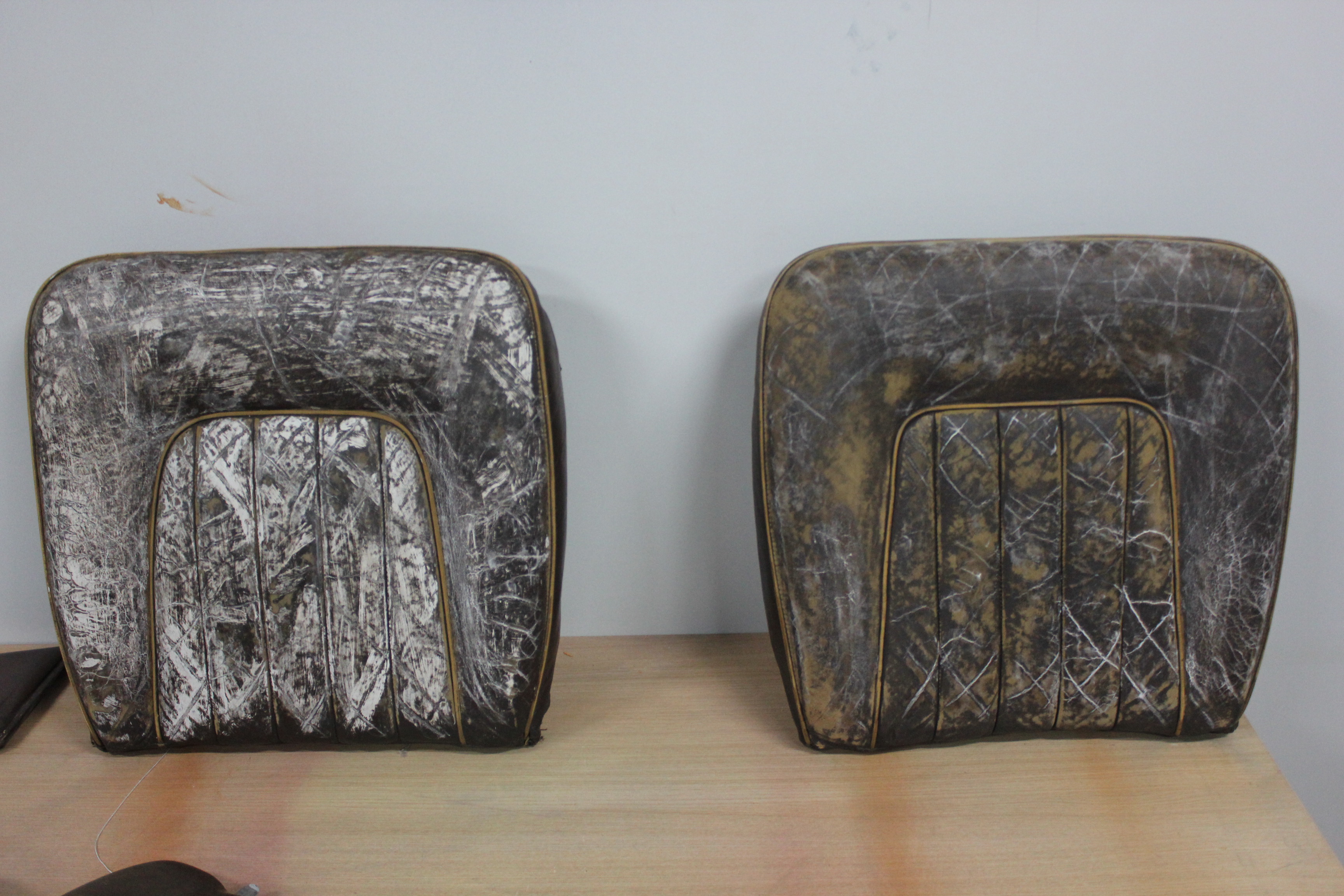 Renowacja fotela samochodowego ze skóry