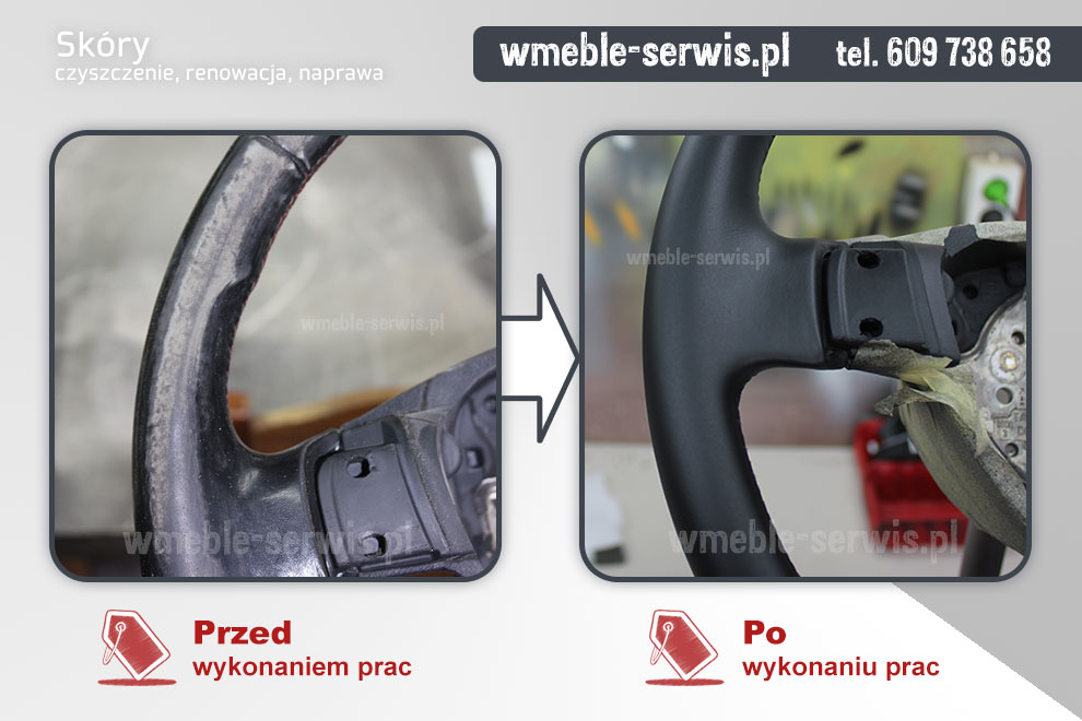 Regeneracja skóry kierownicy