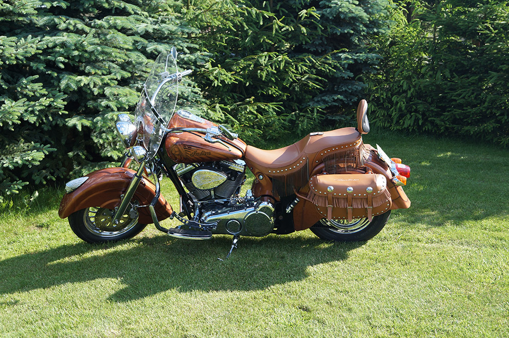 Indian – Renowacja i naprawa siodła i sakw motocyklowych firmy Indian