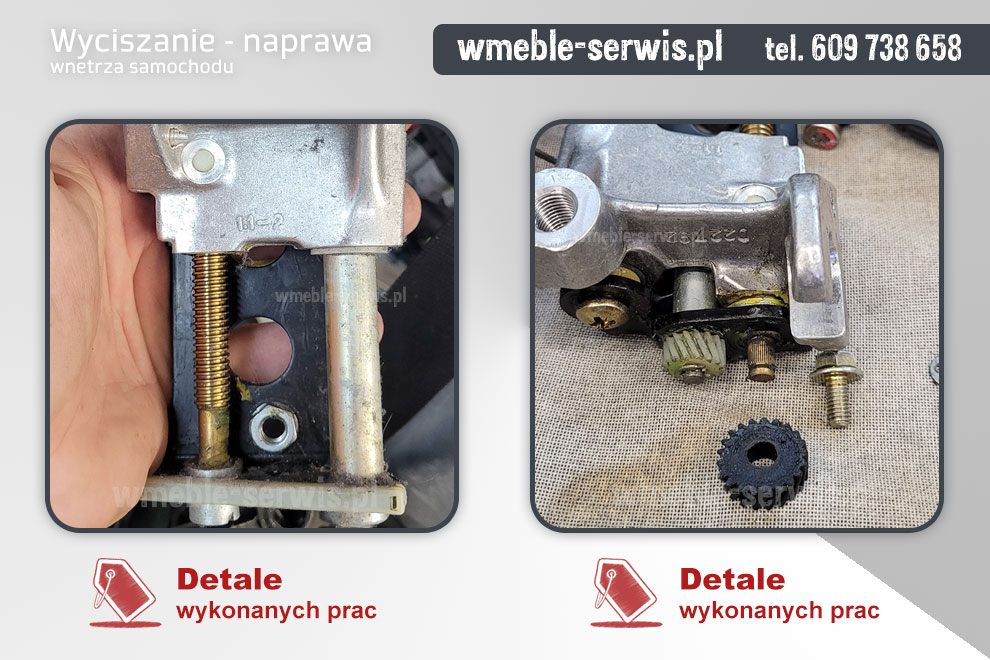 Mercedes cabrio naprawa zagłówka