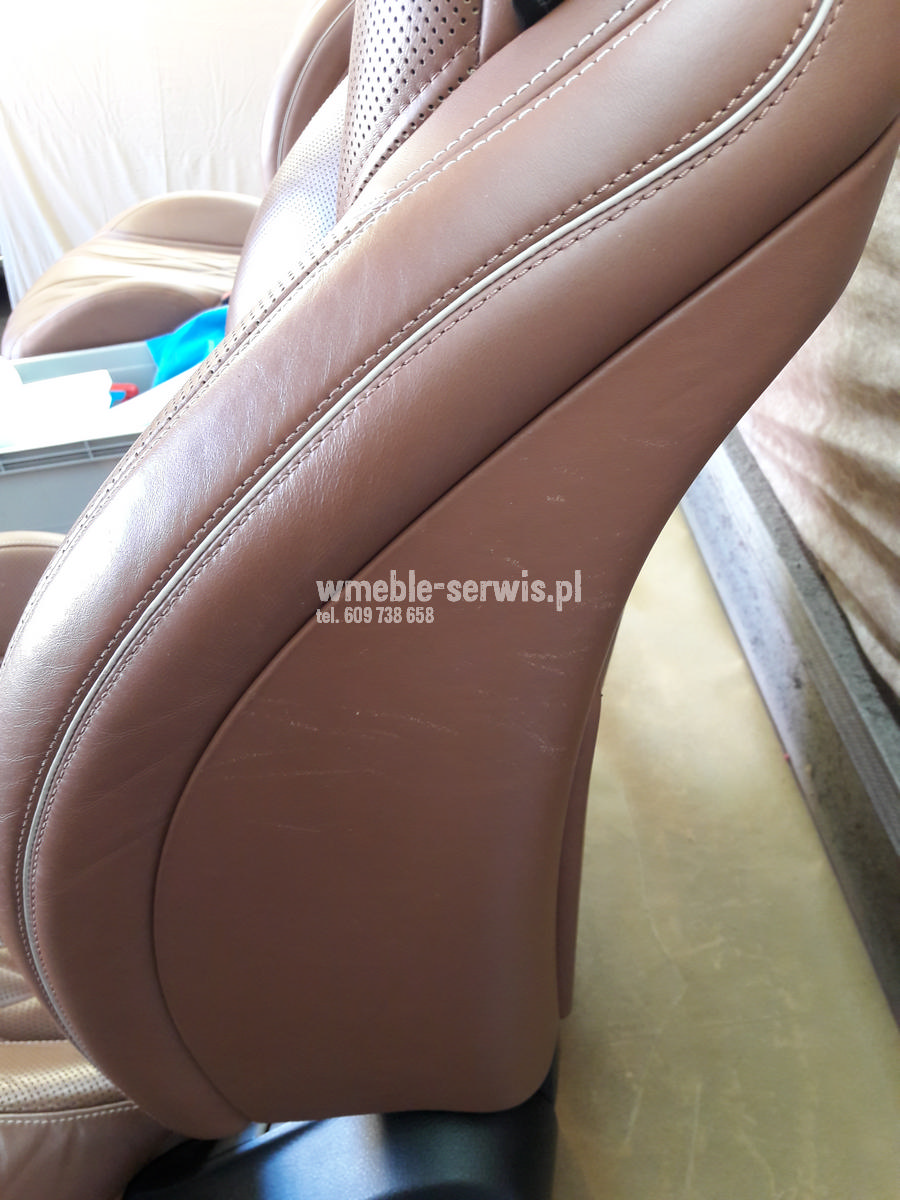 Naprawa drobnych uszkodzeń skóry MERCEDES S63 AMG