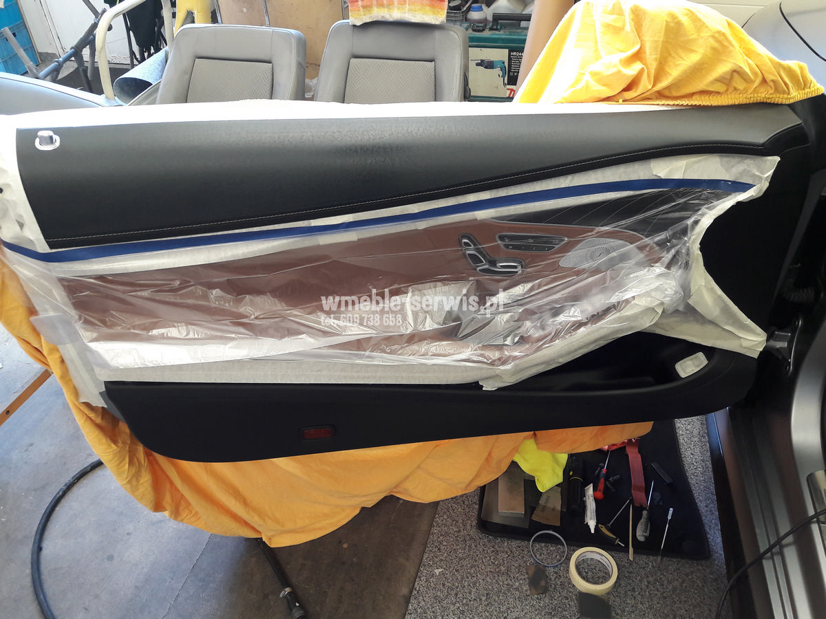 Naprawa drobnych uszkodzeń skóry MERCEDES S63 AMG