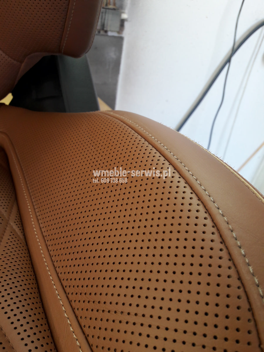 Naprawa drobnych uszkodzeń skóry MERCEDES S63 AMG