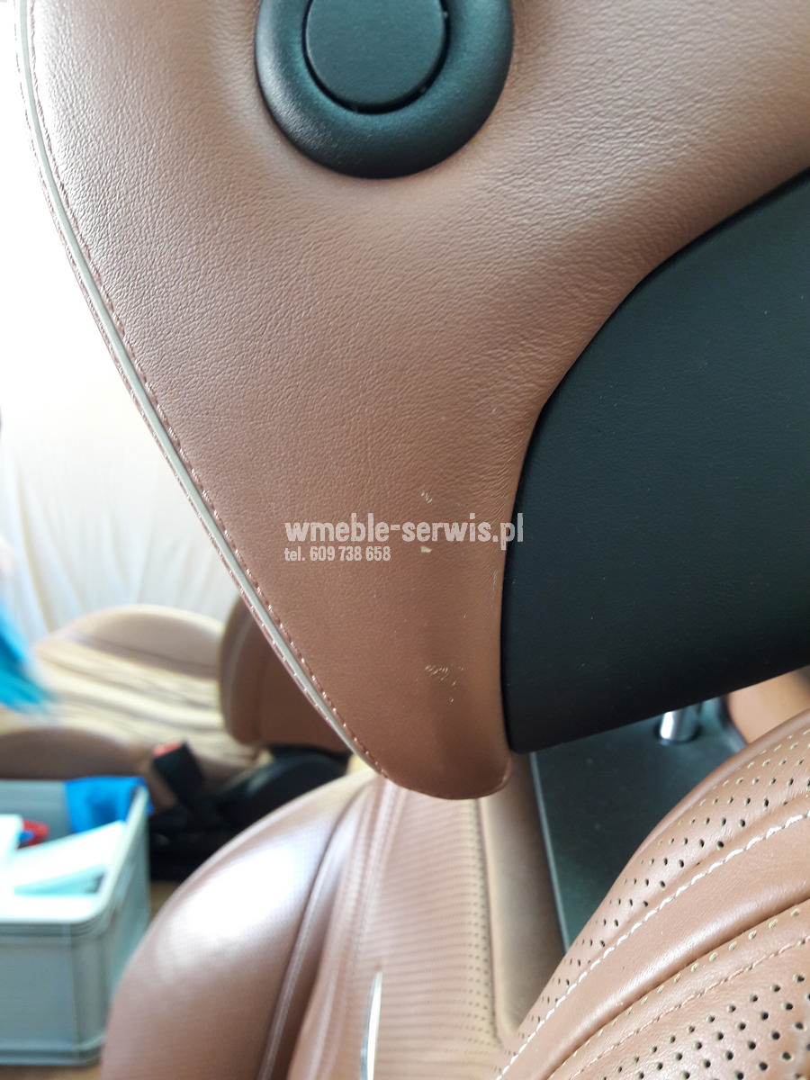 Naprawa drobnych uszkodzeń skóry MERCEDES S63 AMG