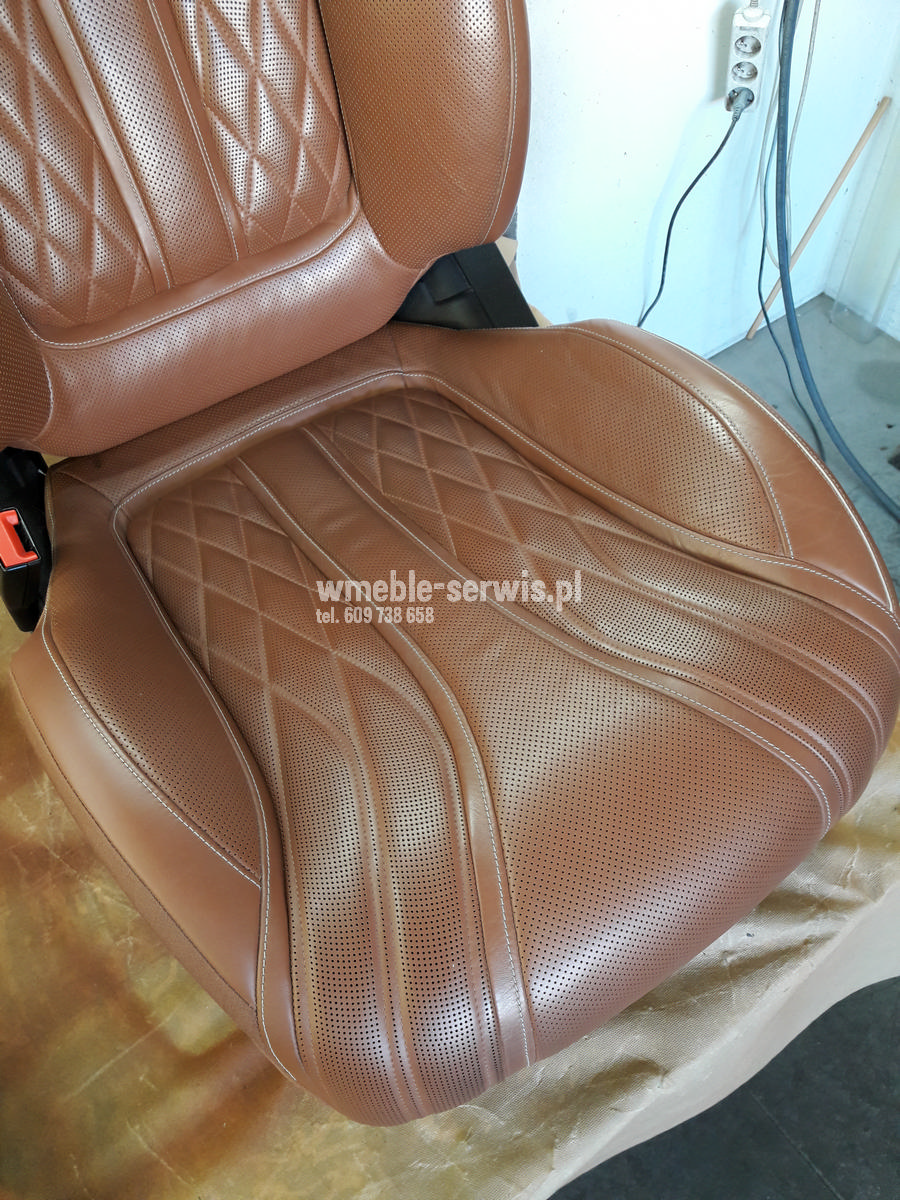 Naprawa drobnych uszkodzeń skóry MERCEDES S63 AMG