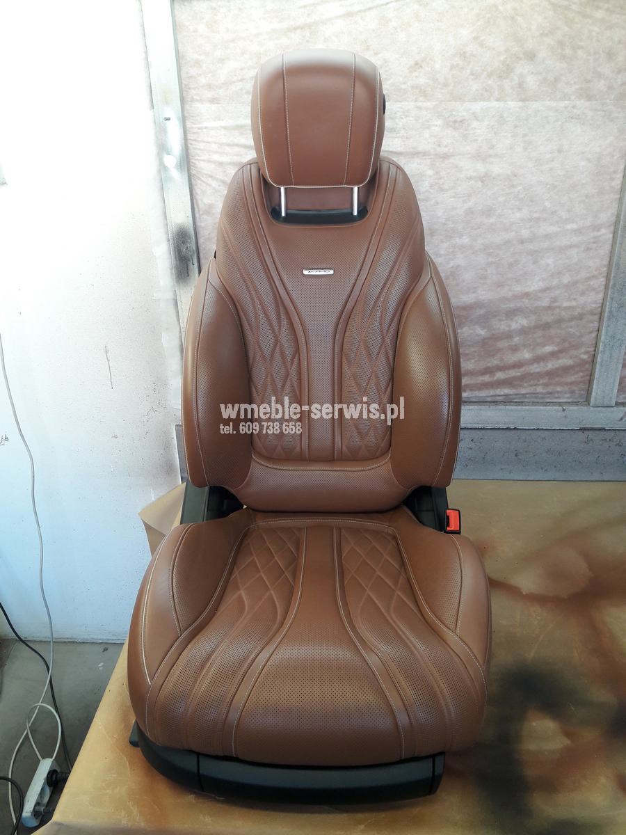 Naprawa drobnych uszkodzeń skóry MERCEDES S63 AMG