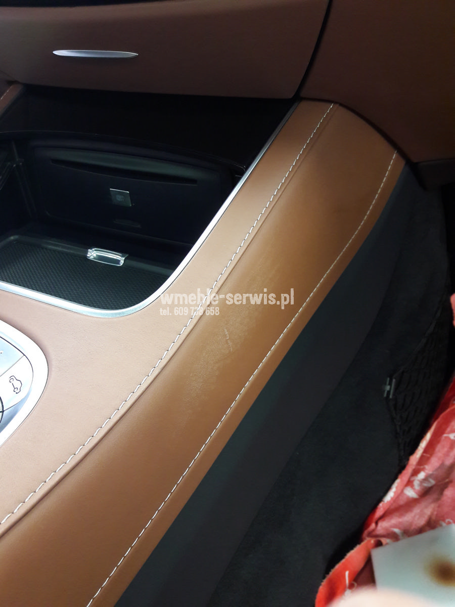 Naprawa drobnych uszkodzeń skóry MERCEDES S63 AMG