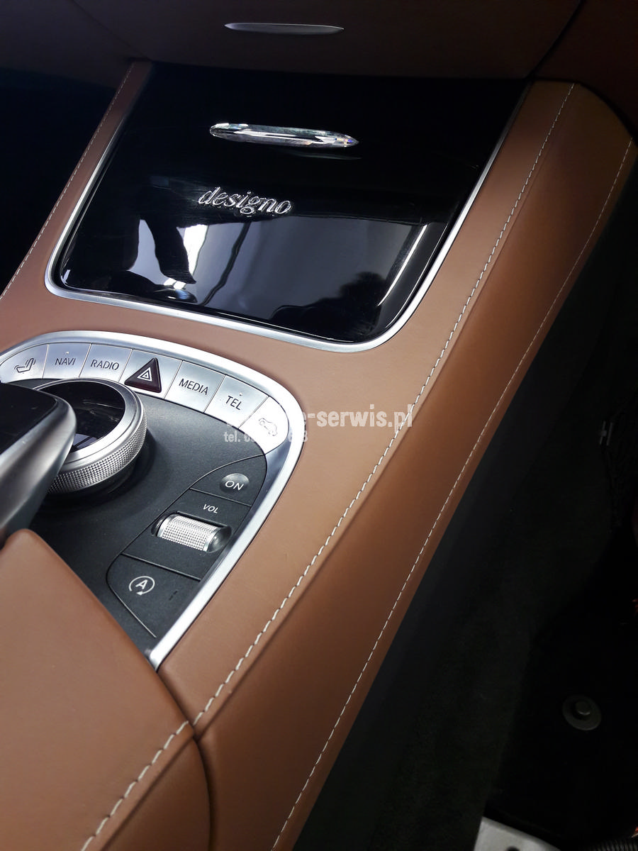 Naprawa drobnych uszkodzeń skóry MERCEDES S63 AMG