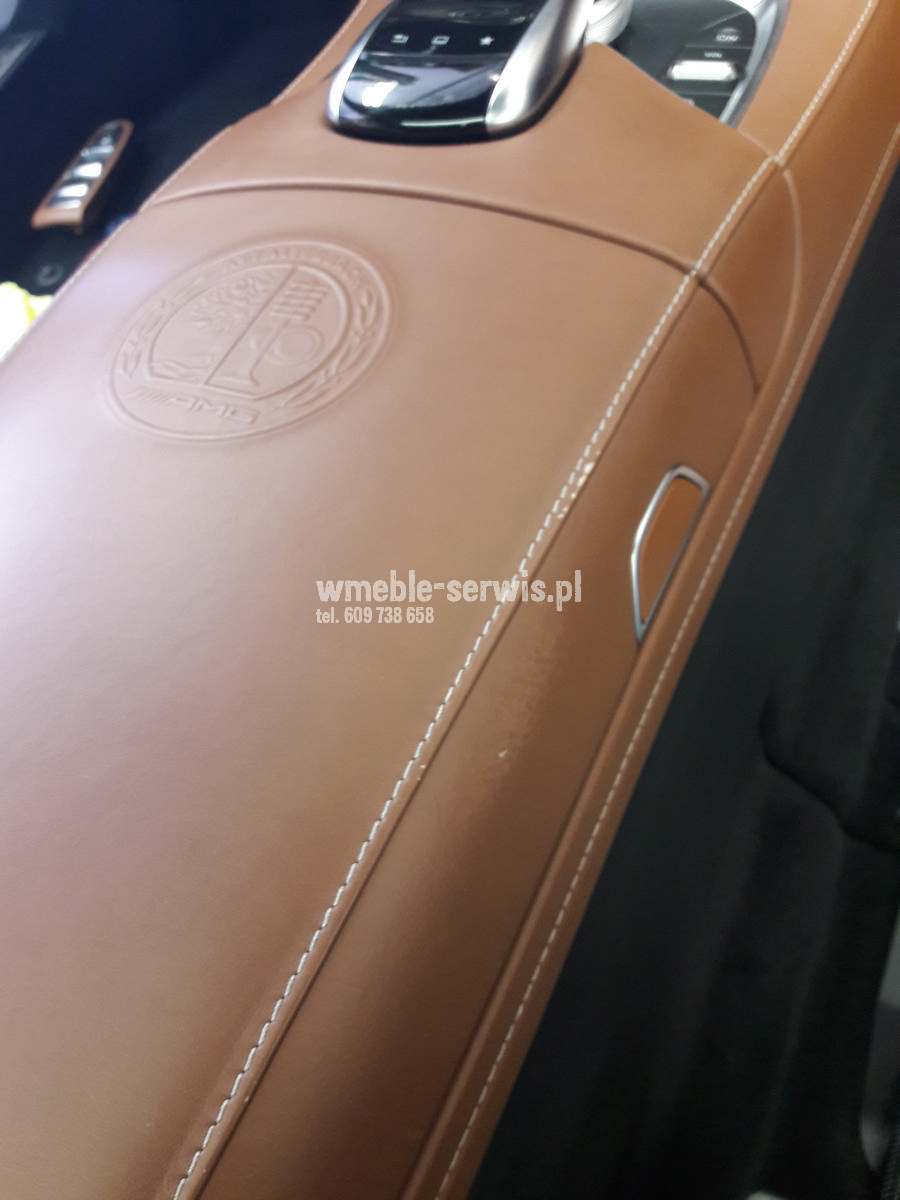 Naprawa drobnych uszkodzeń skóry MERCEDES S63 AMG