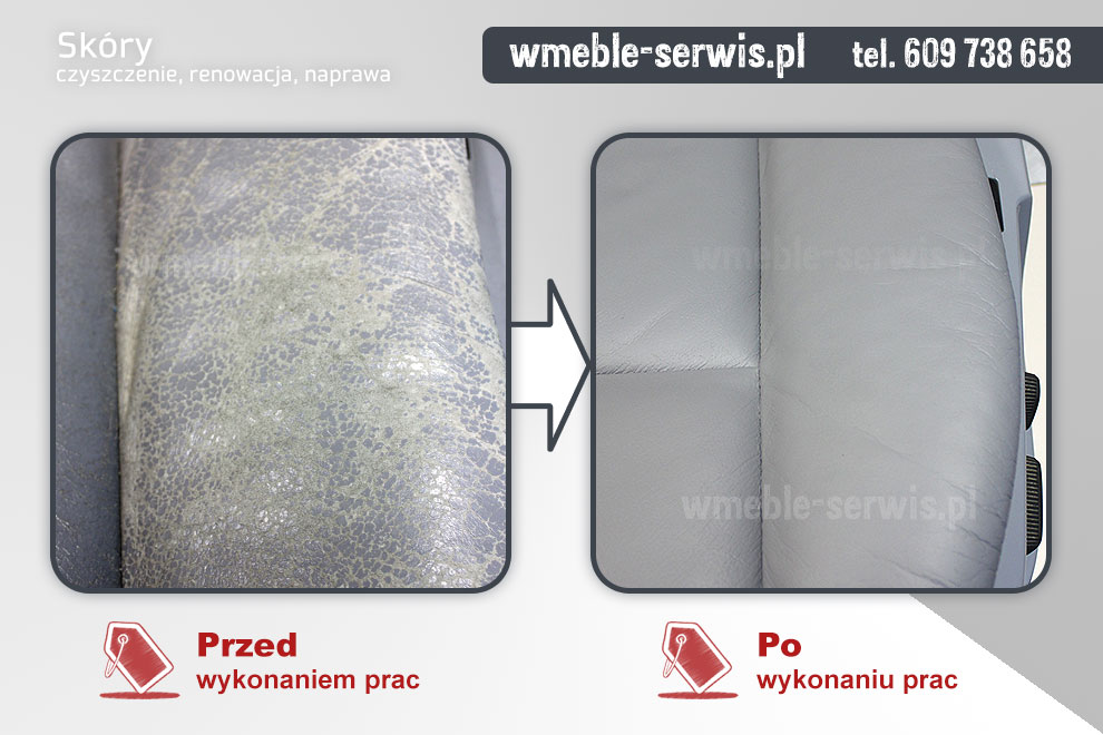 Uszkodzona skóra na bokach fotela kierowcy BMW