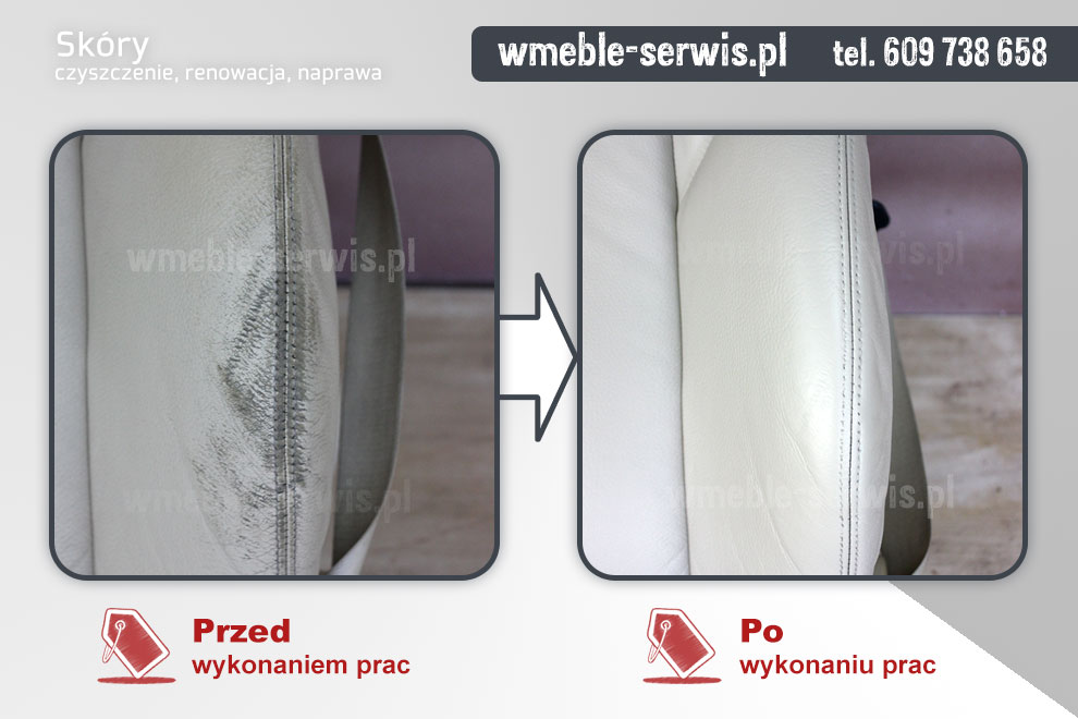 Naprawa boku fotela ze skóry w AUDI Poznań