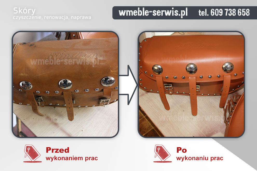 Naprawa skórzanych sakw motocyklowych