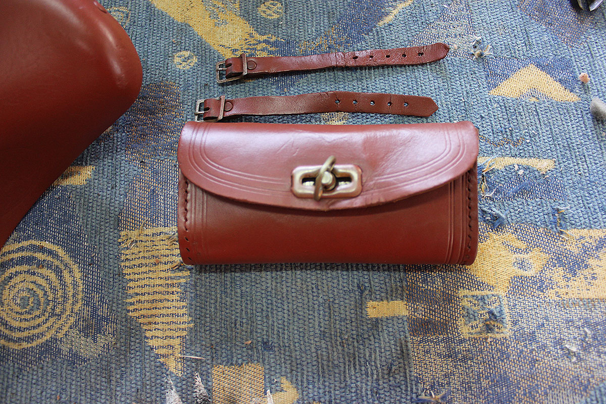 Renowacja siodełka rowerowego ze skóry