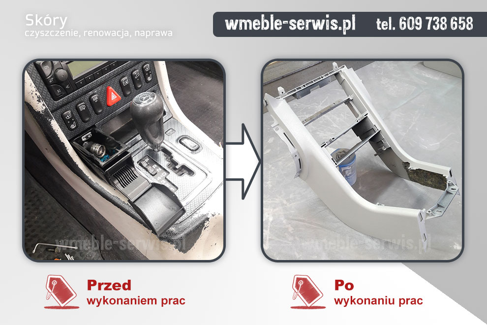 Regeneracja konsoli środkowej Mercedesa CLK