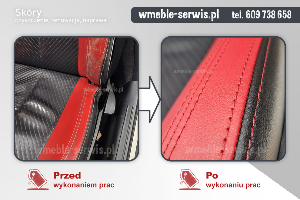 Renowacja fotela ze skóry w Mercedesie