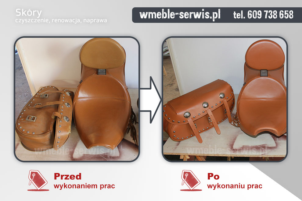 Indian – Renowacja i naprawa siodła i sakw motocyklowych firmy Indian