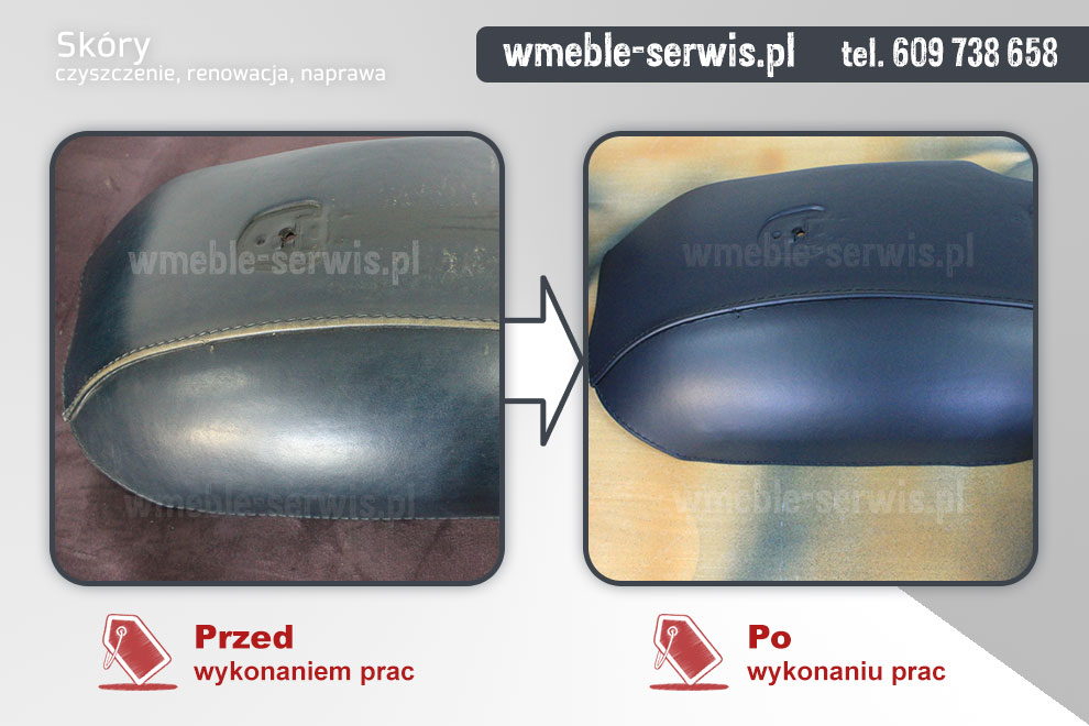 Naprawa, renowacja skóry - motor