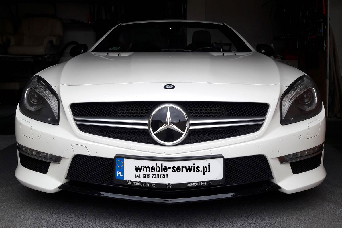 Naprawa skór w mercedesie SL63 cabrio