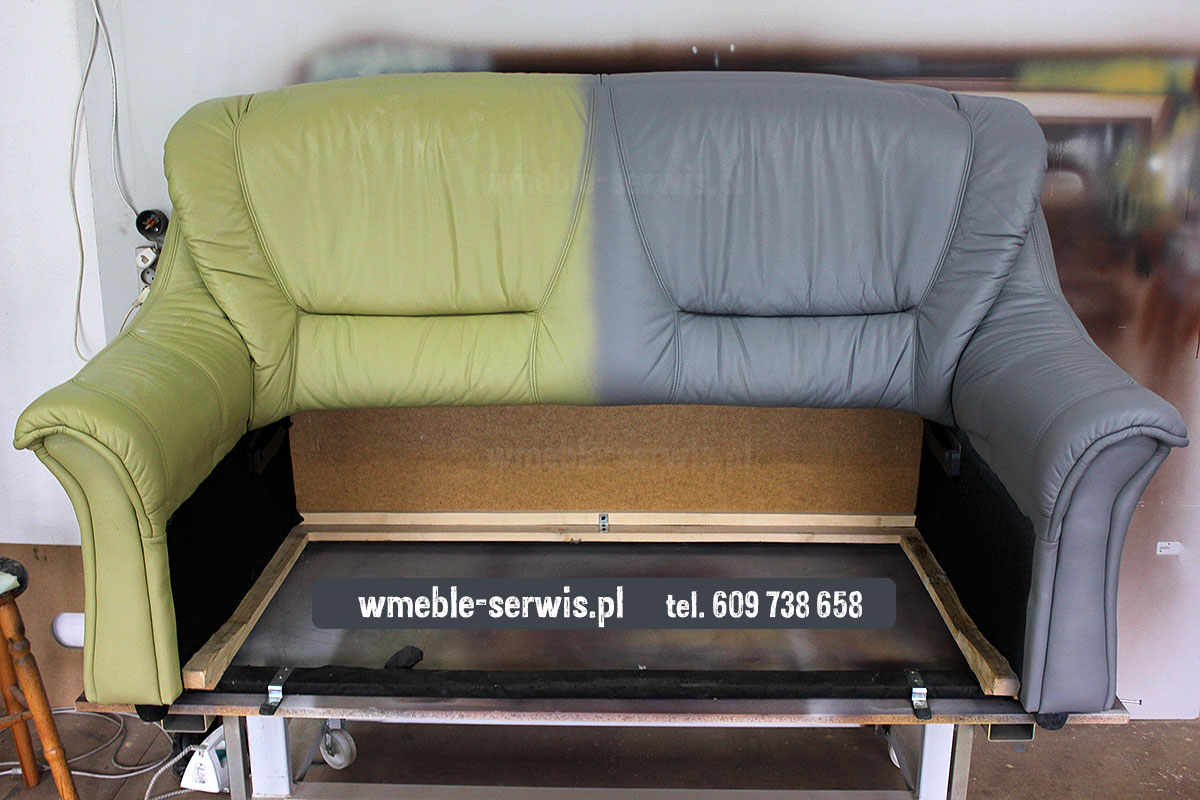 Zmiana koloru skóry kanapy Poznań