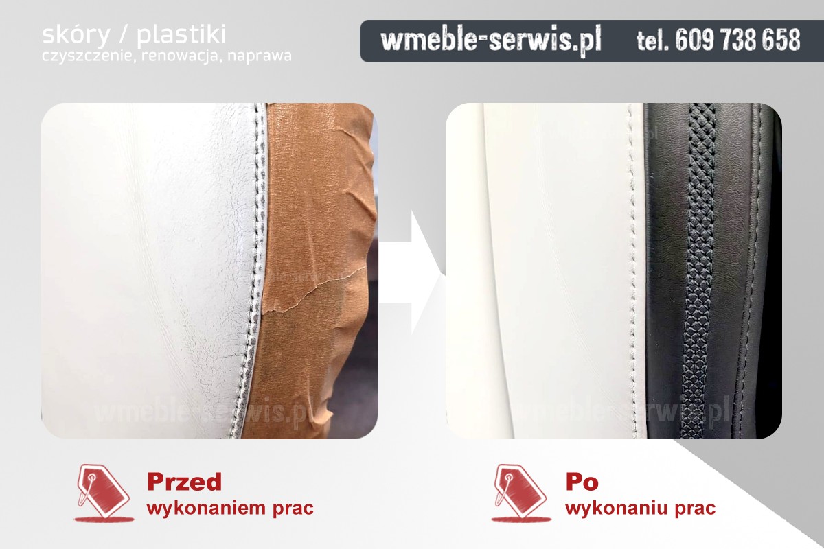 Uszkodzenie skóry lewego boczka fotela kierowcy w Hyundai Venue