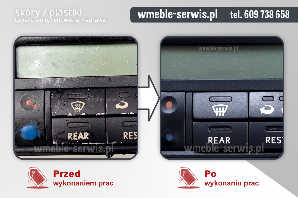 Kompleksowa renowacja konsoli środkowej VW T5 – kleisty lakier, wytarte przyciski, niewidoczny ESP... Wszystko odtworzone!